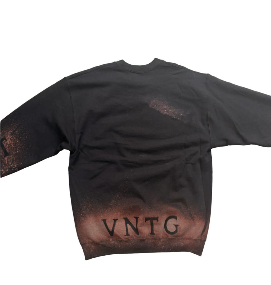 Flight96, Bleached Black Cewneck