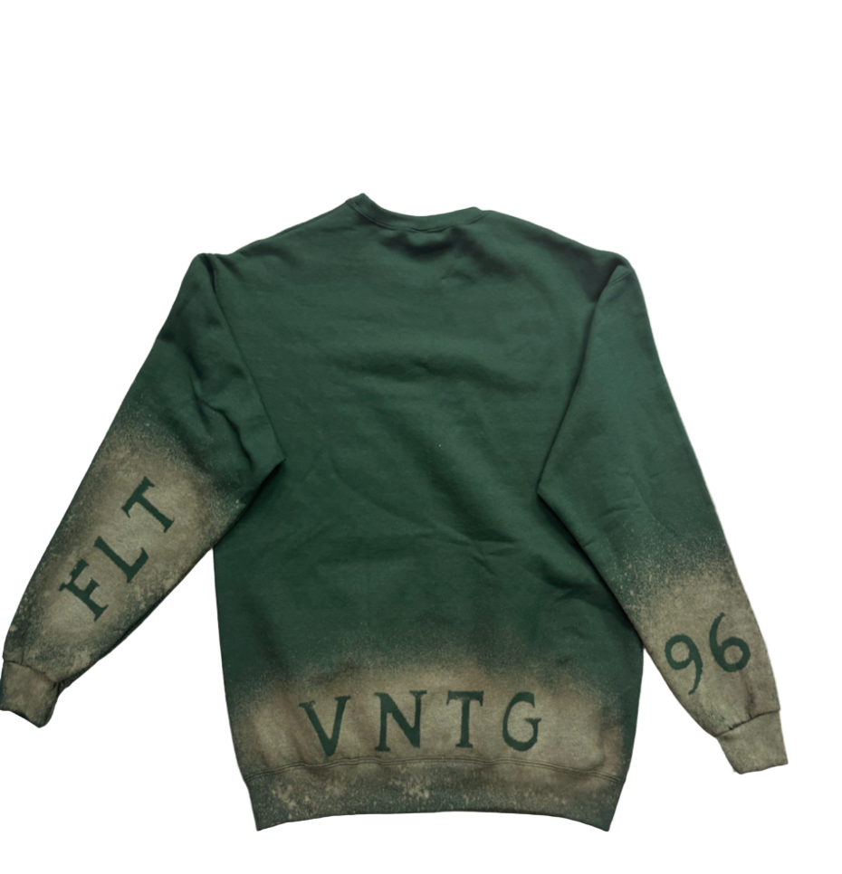 Flight96, Bleached Green Cewneck